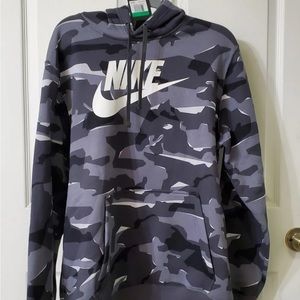 NIKE Snow Winter Camo Hoodie Sweatshirt New NWT Black Grey White Camouflage XL